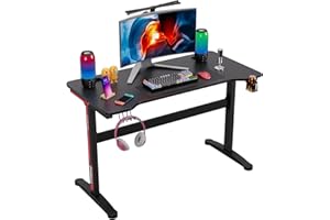 FDW Gaming Desk, 47.2 Inches Writing Office Student PC Computer Desk Extra Large Modern Ergonomic Racing Style Table Workstat