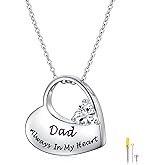 S925 Sterling Silver Urn Necklace for Ashes Cremation Memorial Keepsake Pendant Necklace Jewelry for Women