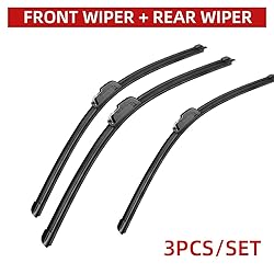 3 Wipers 24" 20" 20" Front And Rear Replacement Fit