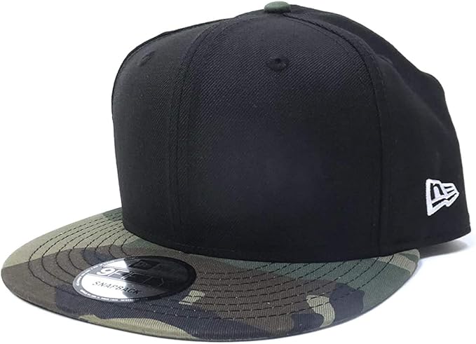 Amazon Co Jp ニューエラ New Era スナップバックキャップ 9fifty Basic ベーシック 無地 ブラック ウッドランドカモ バイザー 服 ファッション小物