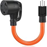 boeemi 30 Amp to 110V RV Power Adapter, Heavy-Duty NEMA TT-30R to 5-15P Plug Converter Cord Weatherproof for Campers, Trailer