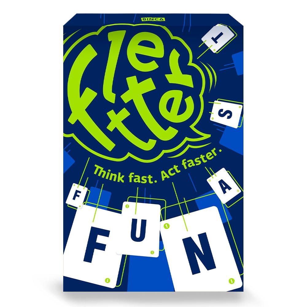 Binca Fletter Word Game - Fun Card Game for All Ages, Fast Family Game for Kids, Teens & Adults, Test Your Vocabulary, Return Gifts for Party, Gifts for Kids Ages 5,6,7,8 Years (2-4 Players)