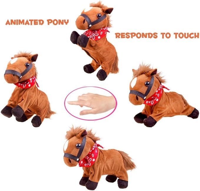 toy horse that moves and neighs