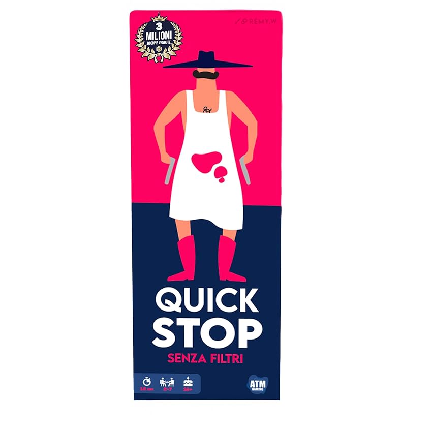 ATM Gaming QUICKSTOP Senza Filtri - Gioco di Carte per Adulti