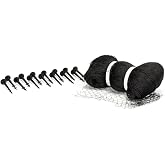 Aquascape Protective Pond Netting with Stakes, 14 Feet x 20 Feet, Reusable, Durable, Black | 98001