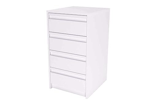 Samblo Kai Schublade, Holz, Weiß, 45x40x73 cm