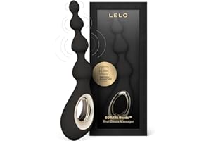 LELO SORAYA Beads Vibrating Anal Beads Massager With Bow-Motion Technology and 8 Vibrating Patterns, Adult Anal Toys, Black