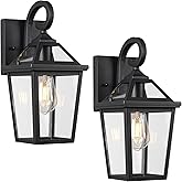 Diyel Colonial Outdoor Light Fixture, Exterior Light Sconces with Clear Glass for Front Porch, Waterproof Outdoor Wall Lanter