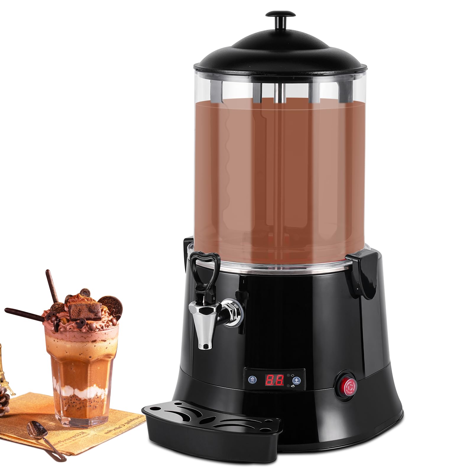 Photo 1 of YUCHENGTECH 10L Commercial Hot Chocolate Machine Maker and Dispenser - Beverage Warmer for Heating Coffee, Milktea - CE Certification (110V)