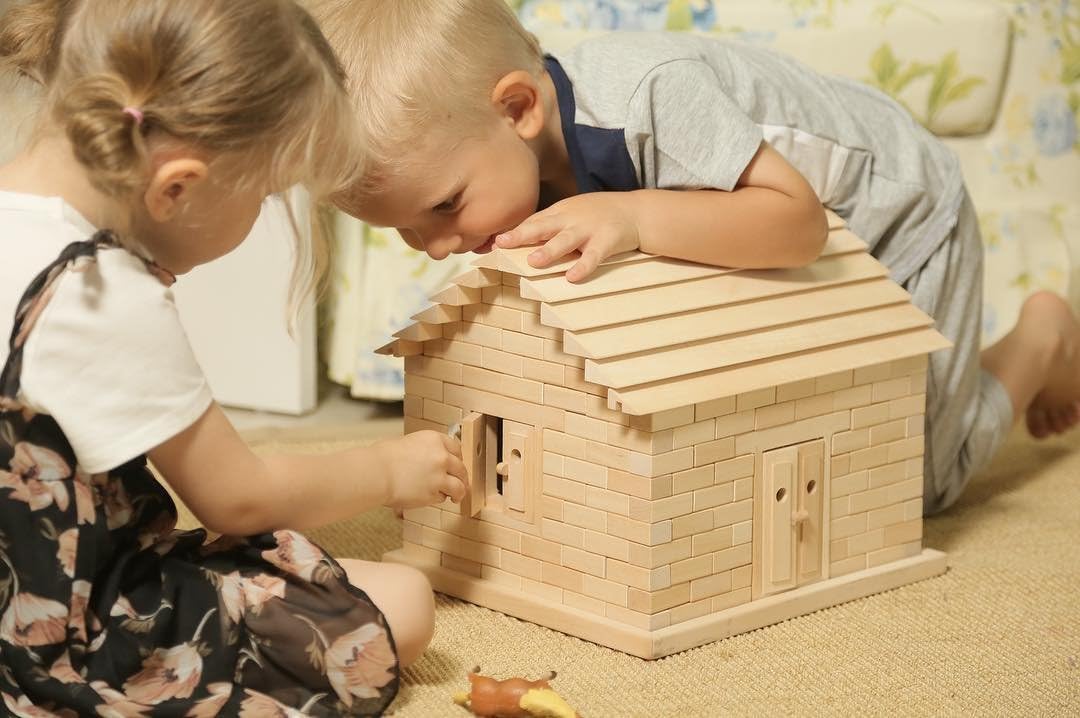 Kubihouse 260 Piece Wooden Building Blocks for Kids 3 Year Old and Up.That Develop Cognition,Creativity, Motor Skills. Hours of Learning Fun