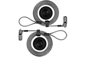 I3C Laptop Cable Lock, 4 Digital Combination Lock, Security Computer Cable Lock, Anti Theft Combination Lock for iPad Tablet Laptop MacBook Dell HP Lenovo Samsung Android and Other Device (2set)