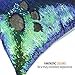 heartybay Reversible Sequins Mermaid Pillow Cases 40 * 40cm Multi Green and Black