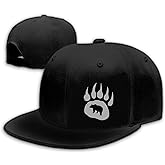 Snapback Hats for Men Skull Hat Flat Bill Hat for Boy Snap Backpack Baseball Cap Skeleton Hand Black