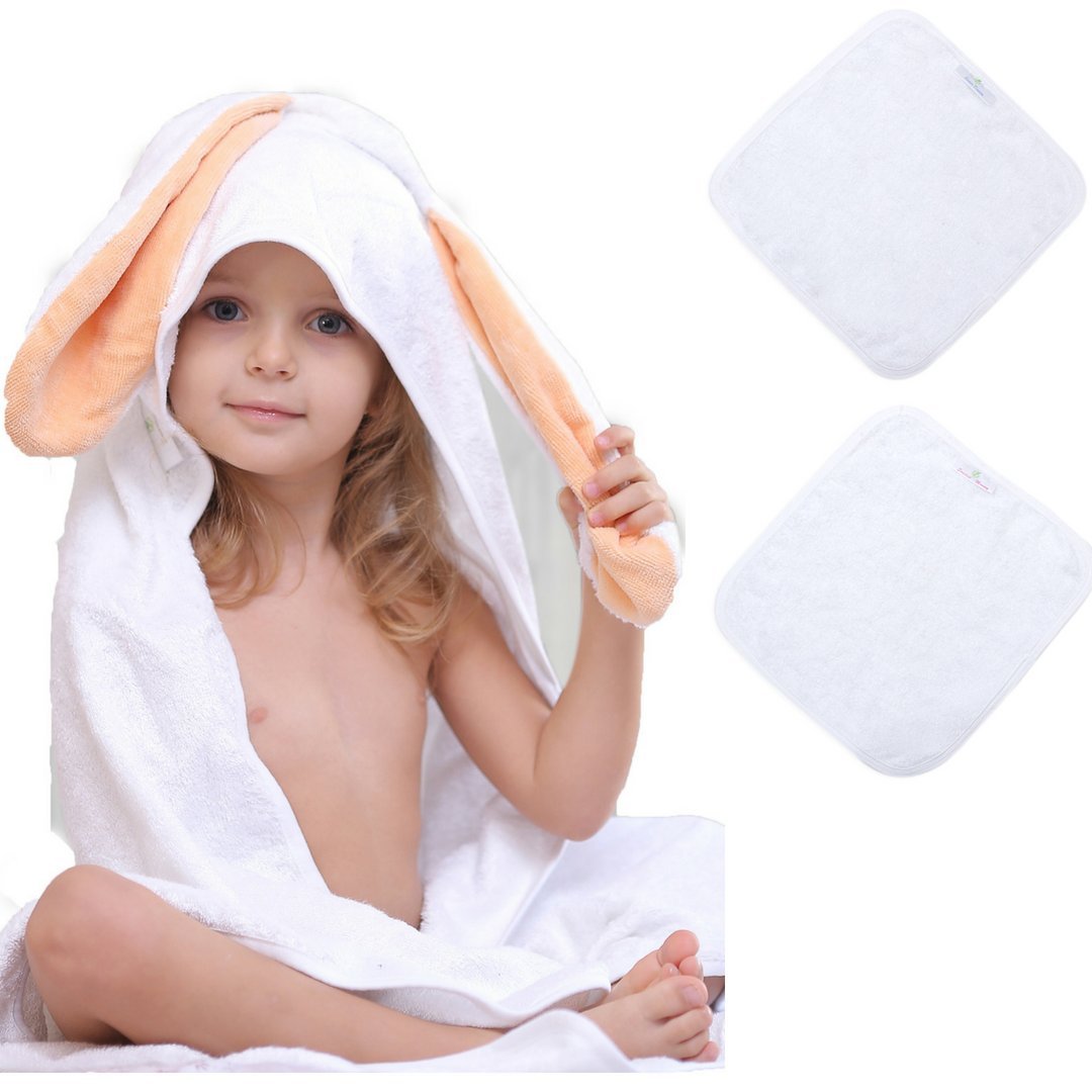 bamboo baby washcloths hypoallergenic 2 layer ultra soft absorbent bamboo towel