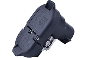 Dowfane 7 Blade and 4 Flat Trailer Plug Wiring Connector 40975 Compatible with Ford Chevrolet Dodge GMC Ram Toyota Honda Jeep