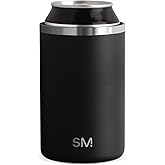 Simple Modern Standard Can Cooler for Beer, Soda, Sparkling Water | Vacuum Insulated Stainless Steel Drink Sleeve Holder Gift for 12oz Regular | Ranger Collection | Midnight Black