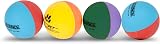SPORTSPET Mini Bounce Dog Balls 4 Pack 45mm Premium Rubber Toys view 2