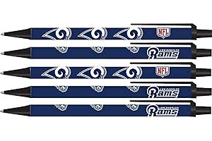PRO SPECIALTIES GROUP NFL 5-Pack Retractable Click Pens- Great Stocking Suffers and Party Favors