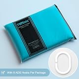 Furlinic Teal Shower Curtain 33x72 Inch Mould Proof Waterproof Polyester view 7