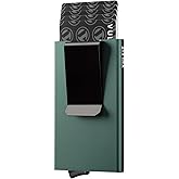 VULKIT Minimalist Wallet With Money Clip, RFID Blocking Pop Up Card Holder Slim Metal Wallet For Men