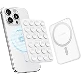 Klearlook Magnetic Suction Phone Mount for MagSafe Case, Removable Sticky Phone Grip Holder for Hands-Free Makeup/Selfie/Live Streaming/Vlog for TikTok & Instagram Influencer/Creator, Classic White