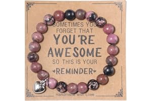 PINGYONGCHANG Inspirational Bracelets for Women Natural Stone Healing Relaxation Chakra Bracelet Gifts for Birthday Christmas Mothers day Valentines Thanksgiving Teacher Appreciation Gifts for Her Mom Best Friend Sister Men