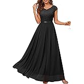 DRESSTELLS Formal Dress for Women 2026, Long Wedding Guest Bridesmaid Church Evening Cocktail Party Prom Lace Dresses