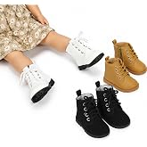 Bencailor 3 Pairs 18 Inch Doll Boot Shoes 2.3" Lace-up Ankle Doll, Simple | Shoes, Black Brown and White Boots 18" Dolls, Mini Boots Shoes with Side Zipper for 18 Inch Doll Accessories