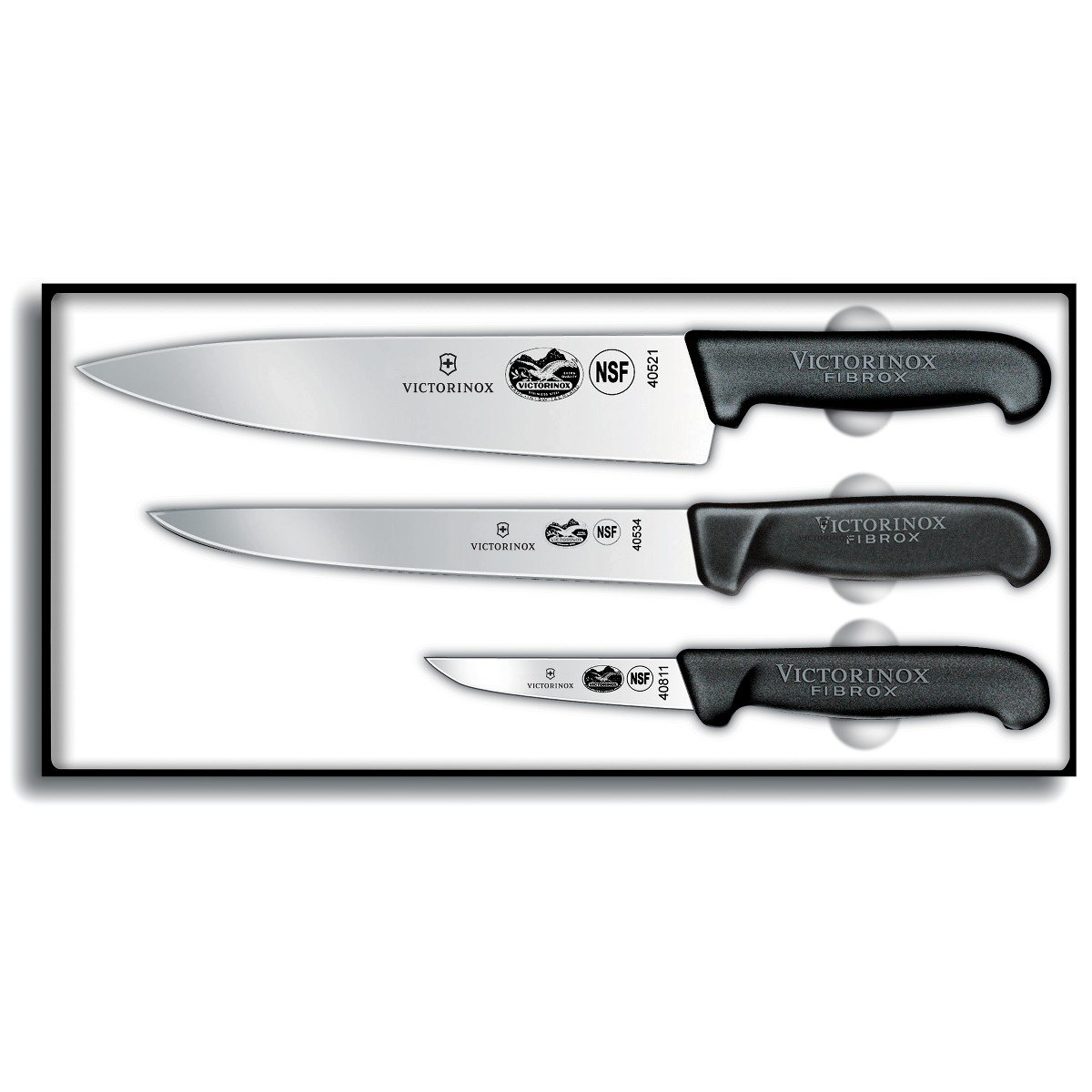 Amazoncom Victorinox 46892 Fibrox 3 Piece Chefs Knife Set