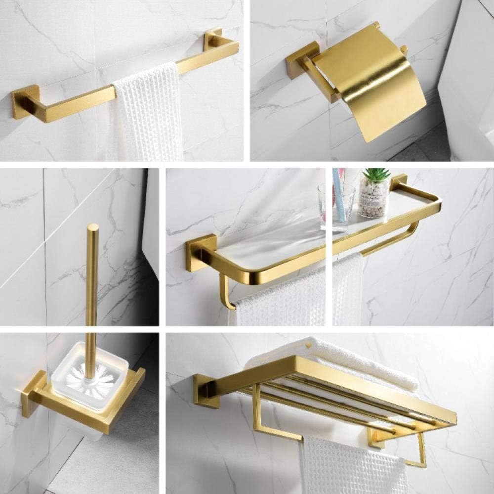 SHDJYR Colgador De Toallas De Baño De Latón Cepillo De ...