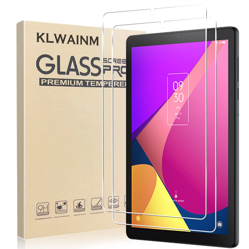 Photo 1 of KLWAINM [2 Pack] Tablet Tempered Glass Screen Protector For TCL TAB 8 LE 9137W/9132X 8.0 Inch 2023 Release Tablet with 2.5D 9H Anti Scratch Transparent HD Clear Bubble Free Protective Film