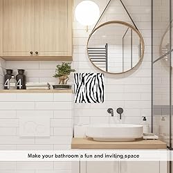 Pznen Zebra 2-Gang Wall Plate Animal Skin Texture