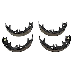 TRQ Rear E-Brake Parking Brake Shoe Kit Set for
