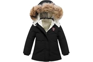Srkrando Toddler Winter Coat Baby Puffer Jacket Boy Hoodie Fleece Outerwear Clothes 0-5T
