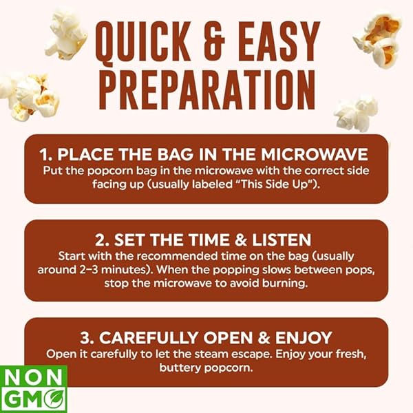 POPFULLY CINNAMON TOAST MICROWAVE POPCORN, FULLY POPS – SWEET & CRUNCHY, IDEAL FOR MOVIE TIME SNACKING – 3-PACK