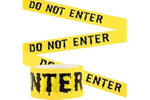 HYXITVCG 1.9inch x 82Feet Halloween Decorations Caution Tape Roll Halloween Caution Tape Halloween Tape Scary Warning Tape for Halloween Party Decorations Indoor Outdoor