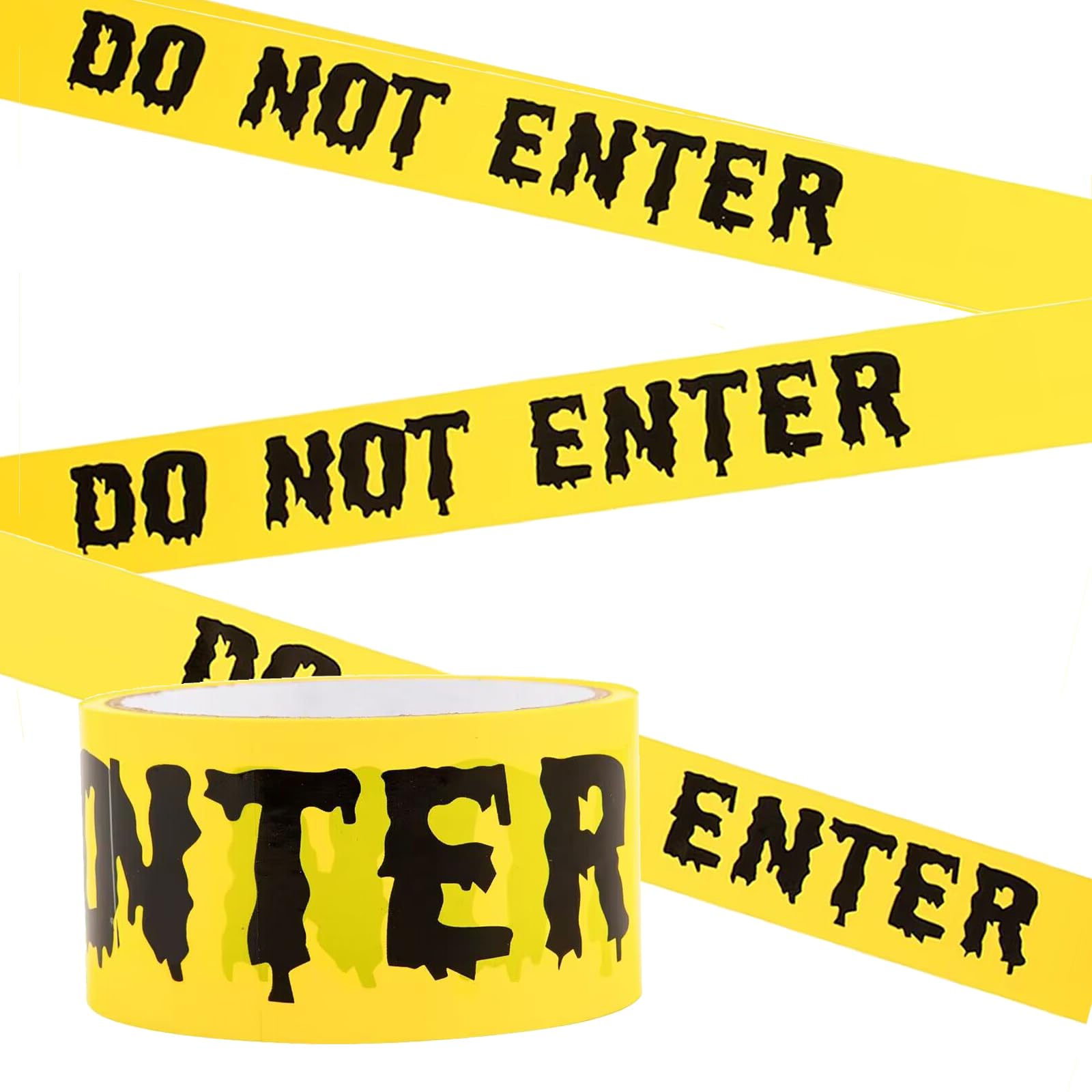 1.9inch x 82Feet Halloween Decorations Caution Tape