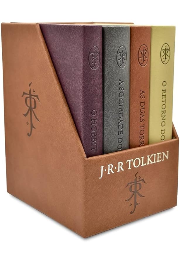 O Hobbit e o Senhor dos Anéis: Conjunto de caixa de luxo com bolso
