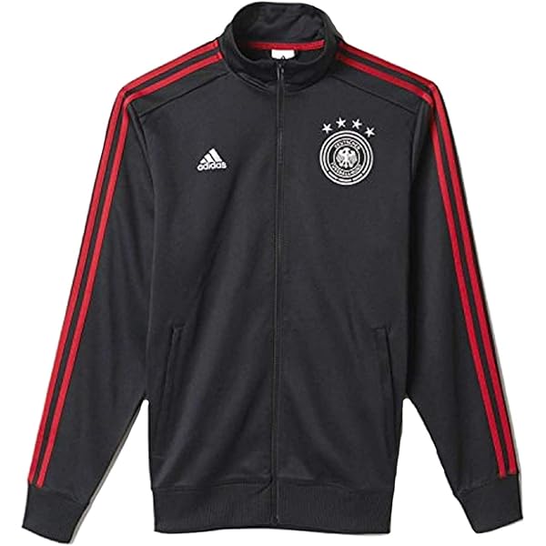 Amazon.com: adidas Germany Track Top (X-Small) Black, Red