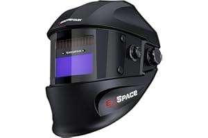 ARCCAPTAIN True Color Auto Darkening Welding Helmet with Upgraded Arc Sensor, 1/1/1/1 Top Optical Clarity Solar Power Welding Hood, 1/25000s Response Time, 4/9-13 for TIG MIG ARC Welding Mask