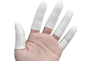 Zfyoung Cotton Finger cots (Pack of 100)，Cloth Finger cots,Comfortable and Breathable, Absorb Sweat, Protect Fingers