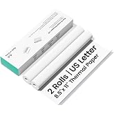 Thermal Paper Roll, Ultra-Clear 300 dpi Print, 2-Pack Travel-Safe Box, BPA-Free, Fits CamScanner P1 Pro Printer