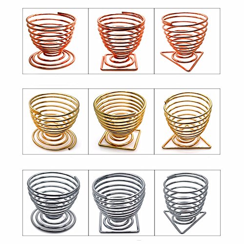 Rumfo 3 Pack Makeup Sponge Holders Powder Puff Sponge Support Display Stand Makeup Beauty Sponge Blender Holder Drying Rack Stand Cosmetic Tool Makeup Organizer (Round, Triangle, Square) (Rose Gold) - Thumbnail 5