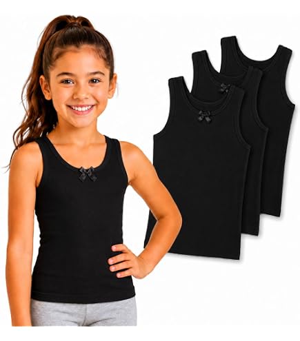Amazon.com: benetia Girls Undershirts 2T Soft Cotton Toddler White