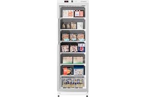BEYOU Commercial Freezer Upright，10.7 Cu. ft. Reach-in Freezer with Single Glass Door