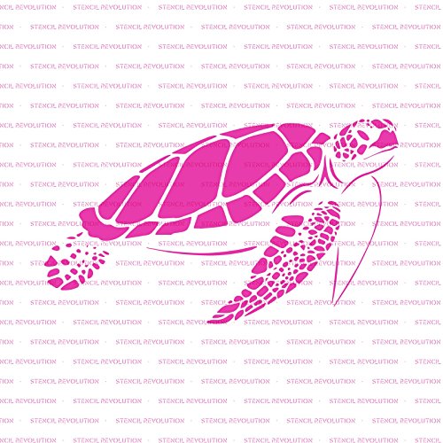 Sea Turtle Stencil Template - Reusable Stencil with Multiple Sizes Available