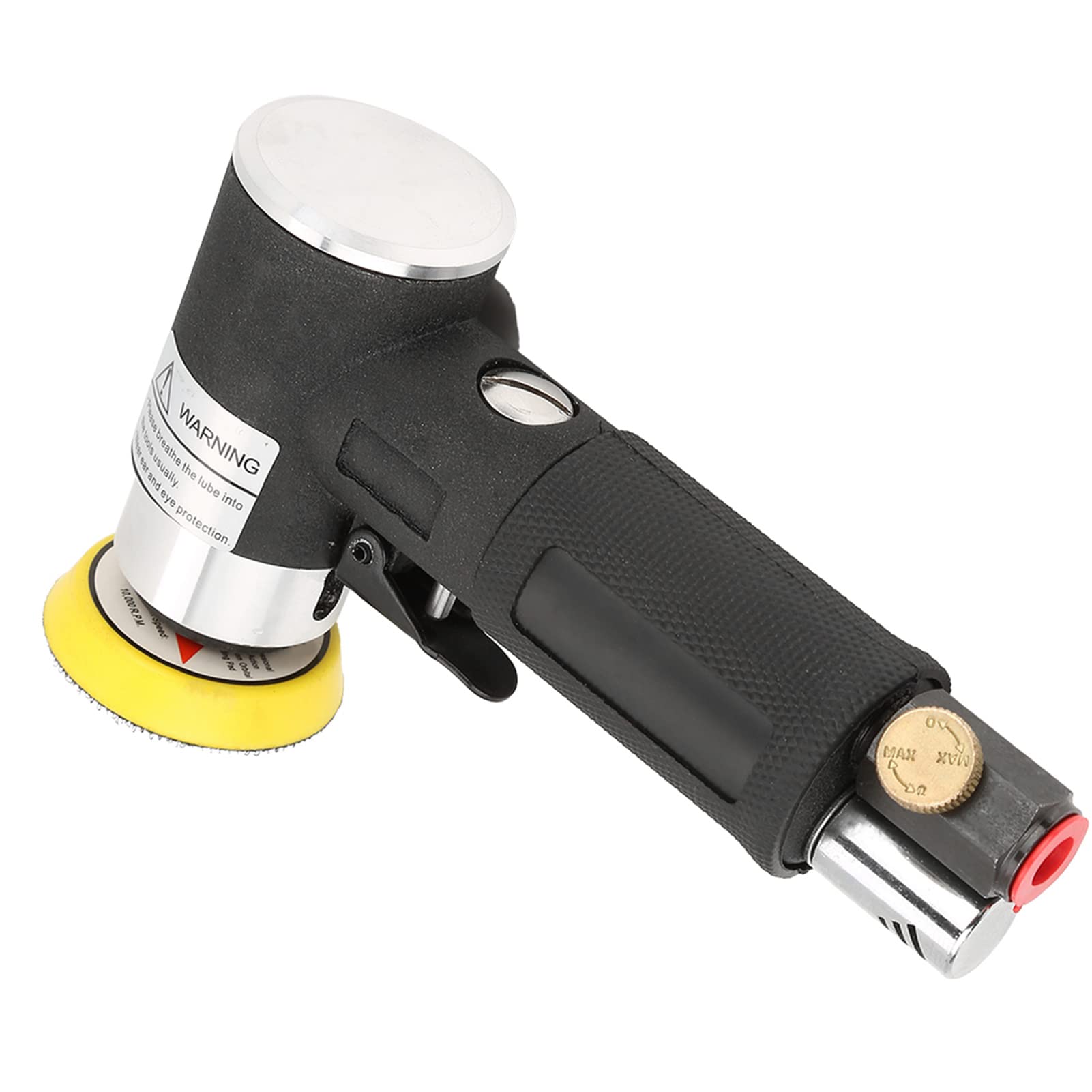 Random Orbital Mini Air Angle, Abrasives Electric Pneumatic Pallets Sander 90° Pneumatic Polishing Grinding Machine + 2inch 3inch Sanding Pads