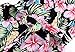 Women's Sleeveless Vintage Rockabilly Swing Hawaiian Floral Print Dress, Black, USA 2-4 (Tag S)
