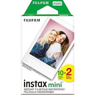 FUJIFILM Instax Mini Instant Film Twin Pack (White), 20 Photos | The instax film ensures sharp