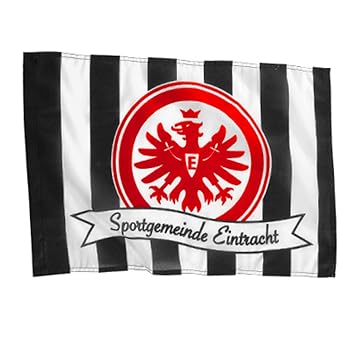 Sport Eintracht Frankfurt Fahne Flagge Mit 2 Messingosen Hissfahne 100 Cm X 135 Cm Fussball